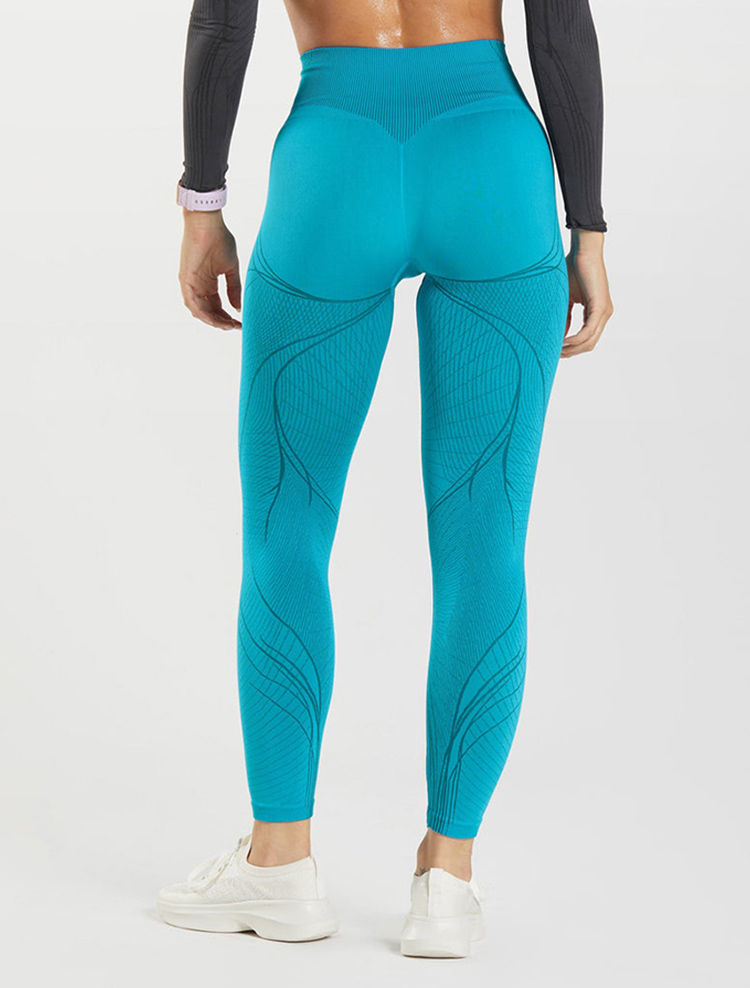 Leggings con motivo a righe